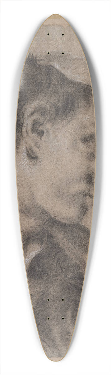 Giovanni Battista Piazzetta - Head of a Young Man in Profile with a Gun over His Shoulder 39.3 inch art pintail longboard deck