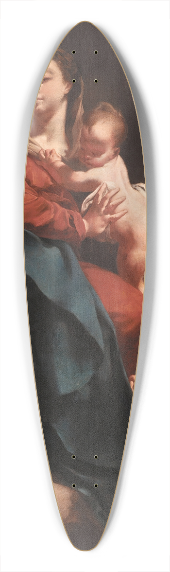 Giovanni Battista Piazzetta - Madonna And Child With An Adoring Figure 39.3 inch art pintail longboard deck