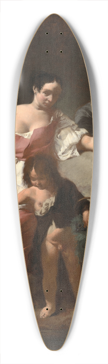 Giovanni Battista Piazzetta - Pastoral Scene 39.3 inch art pintail longboard deck