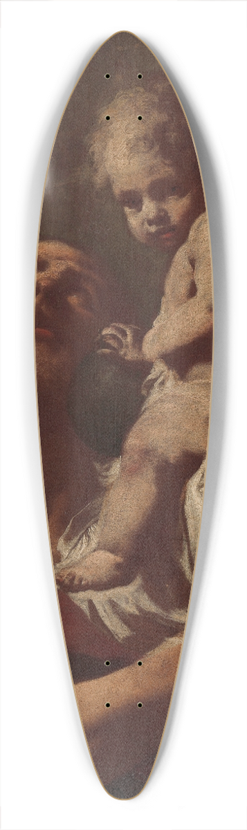 Giovanni Battista Piazzetta - Saint Christopher Carrying the Infant Christ 39.3 inch art pintail longboard deck