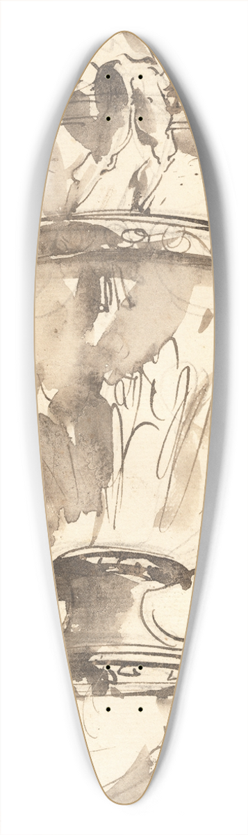 Giovanni Battista Piranesi - A Fantastic Vase 39.3 inch art pintail longboard deck