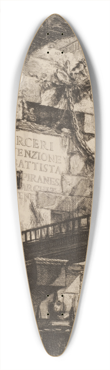 Giovanni Battista Piranesi - Carcere I. Portada 39.3 inch art pintail longboard deck
