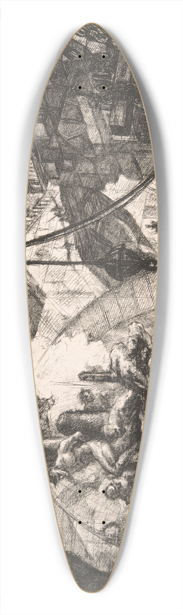 Giovanni Battista Piranesi - Prisoners on a Projecting Platform 39.3 inch art pintail longboard deck