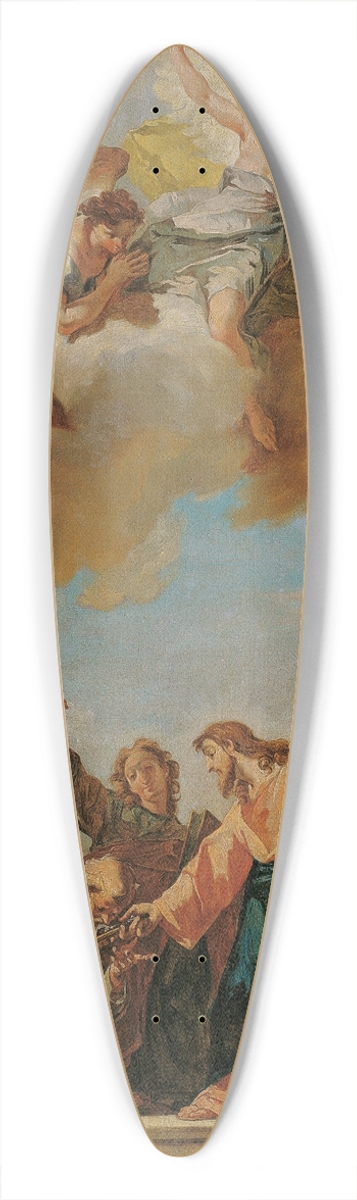 Giovanni Battista Pittoni - Die Schlsselbergabe an Petrus 39.3 inch art pintail longboard deck