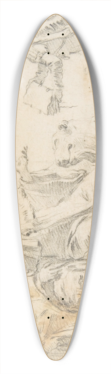 Giovanni Battista Tiepolo - Allegory of Venice 39.3 inch art pintail longboard deck