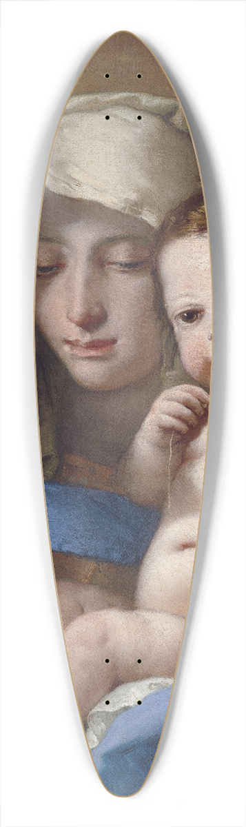 Giovanni Battista Tiepolo - Madonna of the Goldfinch 39.3 inch art pintail longboard deck