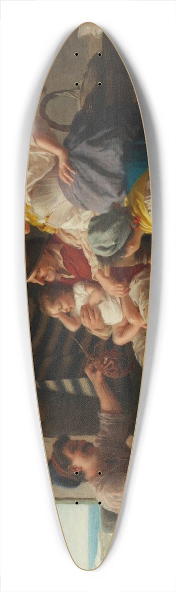 Giovanni Battista Torriglia - Three generations 39.3 inch art pintail longboard deck
