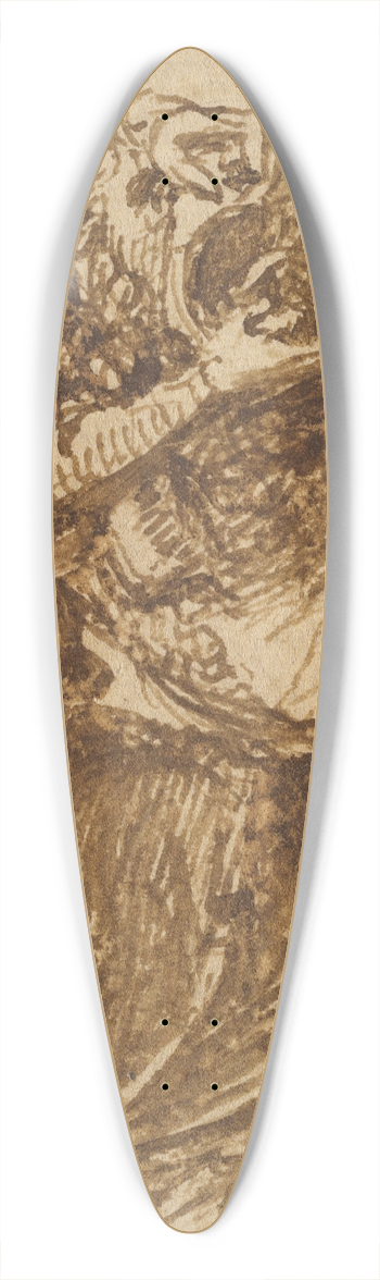 Giovanni Bellini - Fortitude 39.3 inch art pintail longboard deck