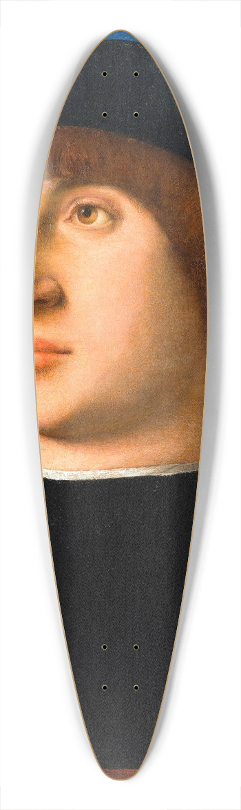 Giovanni Bellini - Portrait of a Young Man 39.3 inch art pintail longboard deck