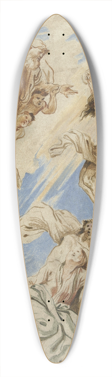 Giovanni Benedetto Castiglione - Christ on the Cross 39.3 inch art pintail longboard deck