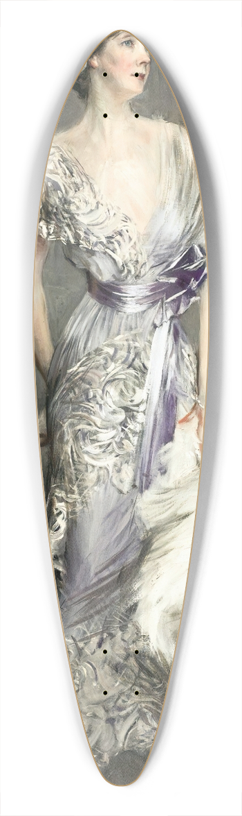 Giovanni Boldini - Portrait Of Celia Tobin Clark 39.3 inch art pintail longboard deck