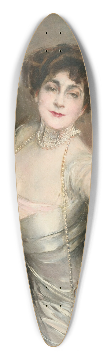 Giovanni Boldini - Portrait Of Diaz Albertini 39.3 inch art pintail longboard deck
