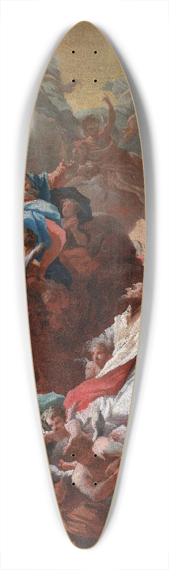 Giovanni Camillo Sagrestani - The Glory of Saint Philippe Neri 39.3 inch art pintail longboard deck