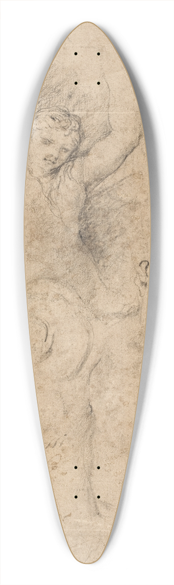Giovanni Coli - En nereide og en satyr 39.3 inch art pintail longboard deck