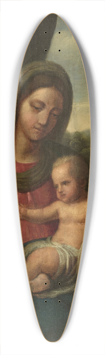 Giovanni da Udine - Mystical marriage of St. Catherine 39.3 inch art pintail longboard deck