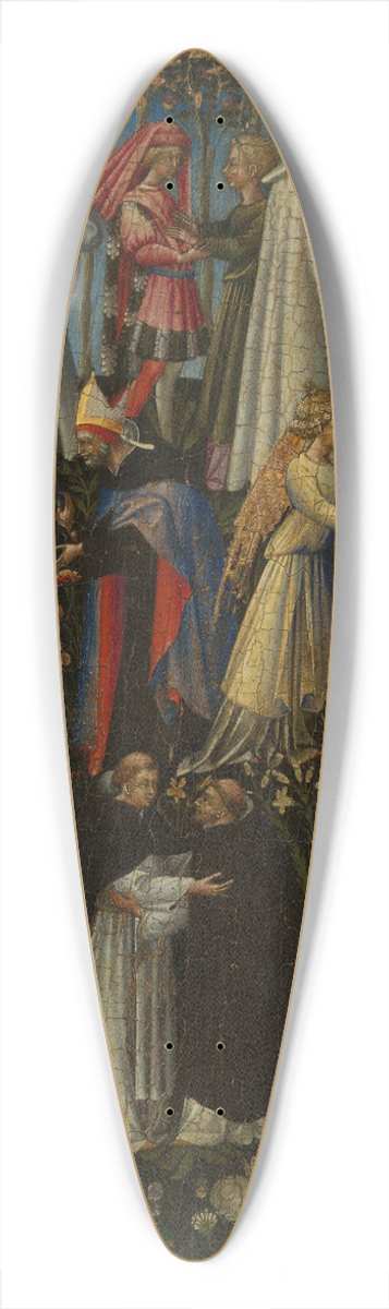 Giovanni di Paolo - Paradise 39.3 inch art pintail longboard deck