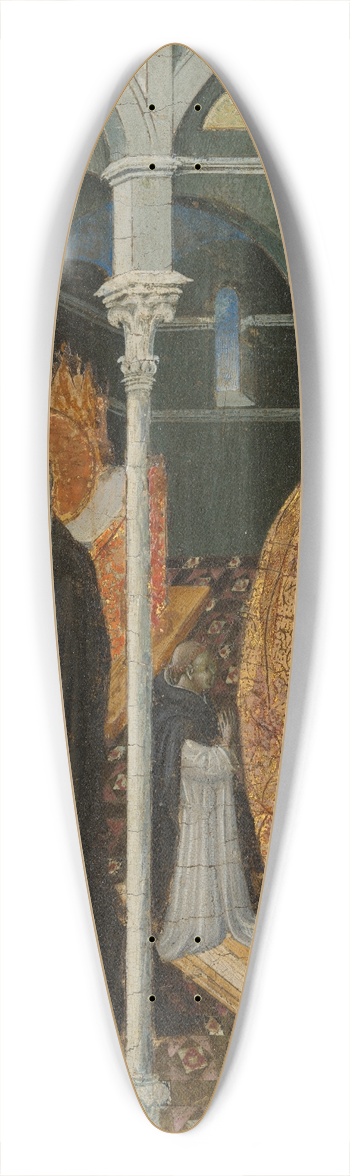 Giovanni di Paolo - The Miraculous Communion of Saint Catherine of Siena 39.3 inch art pintail longboard deck