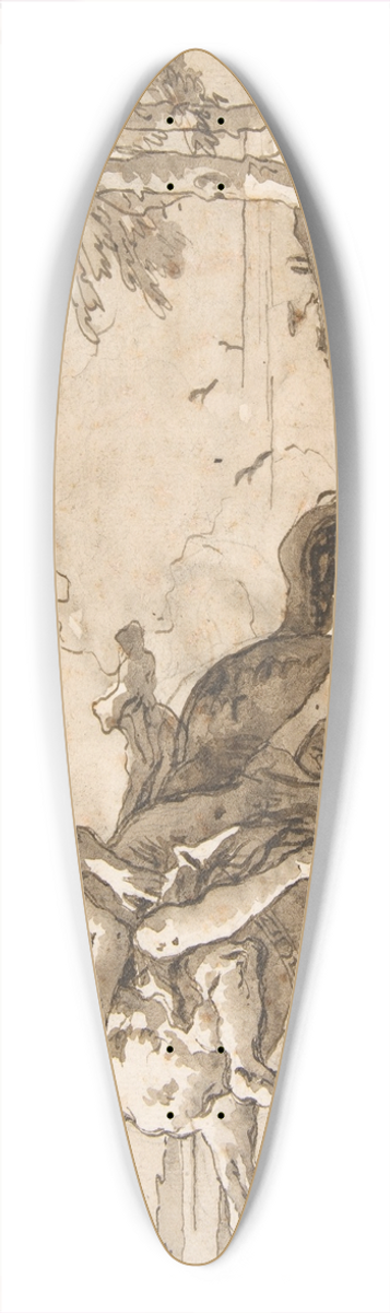 Giovanni Domenico Tiepolo - A Centaur Abducting a Nymph 39.3 inch art pintail longboard deck