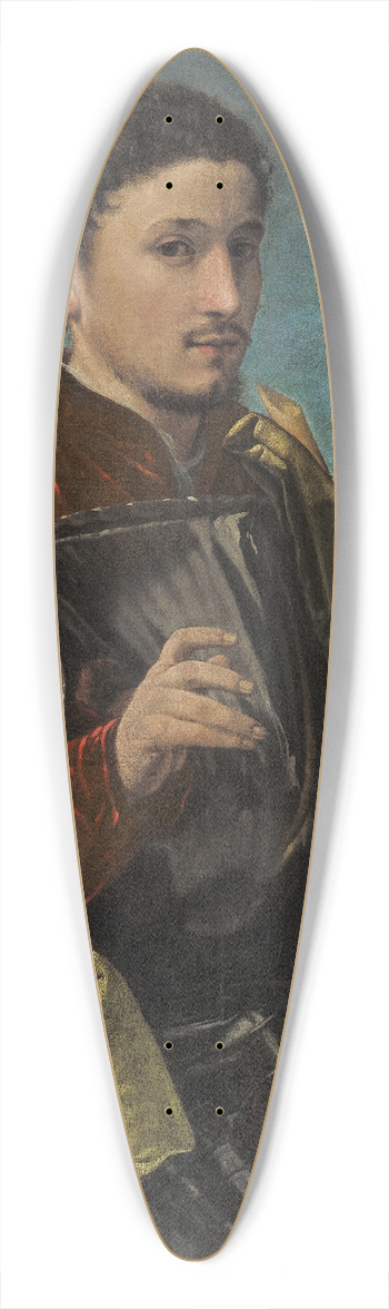 Giovanni Girolamo Savoldo - Portrait of a Knight 39.3 inch art pintail longboard deck