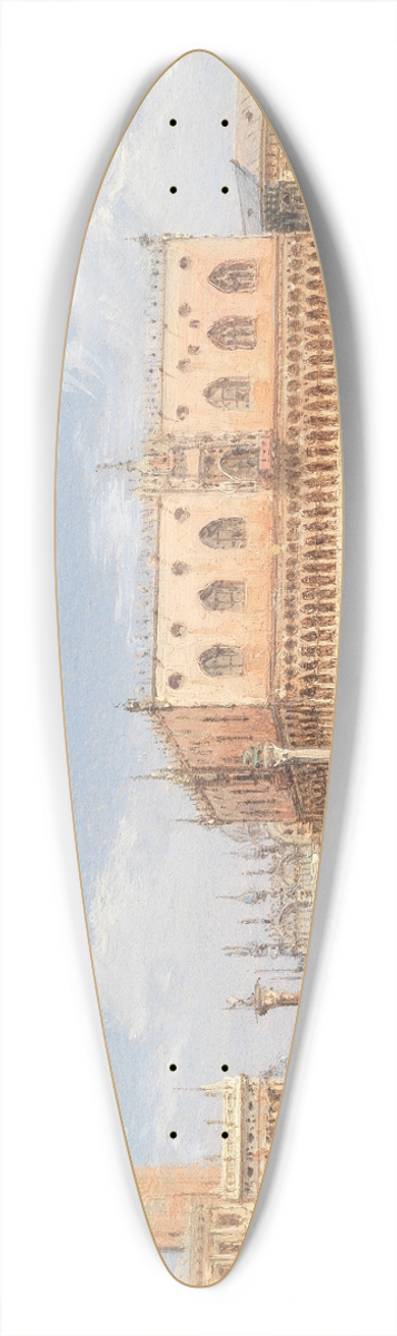 Giovanni Grubacs - The Piazzetta and Doges Palace 39.3 inch art pintail longboard deck