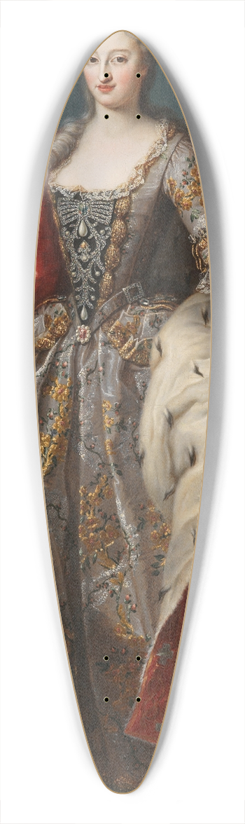 Giovanni Panealbo - Portrait of Anna Cristina di Sulzbach (1704-1723) 39.3 inch art pintail longboard deck