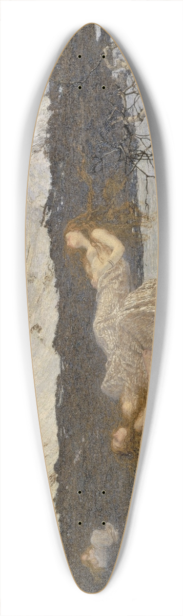 Giovanni Segantini - The Punishment of Lust 39.3 inch art pintail longboard deck