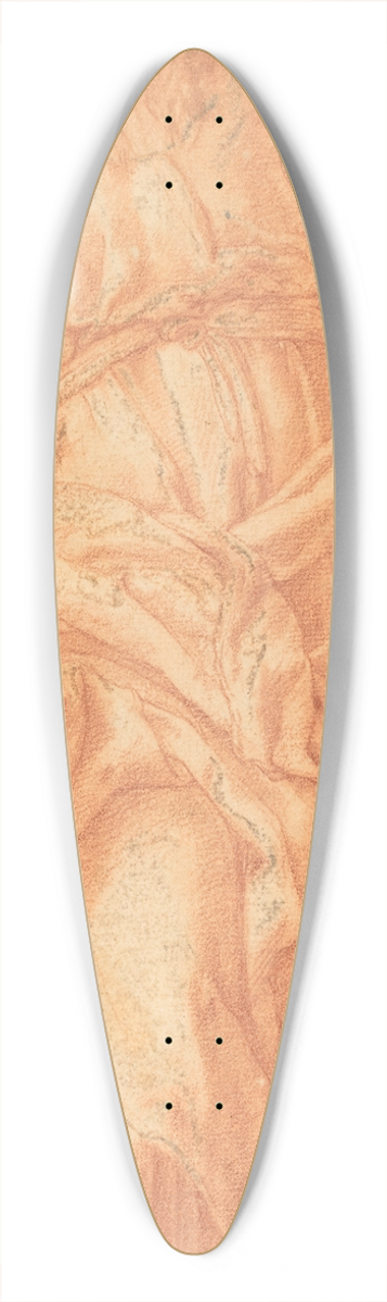 Girolamo Muziano - Saint Andrew 39.3 inch art pintail longboard deck