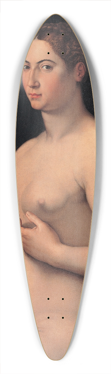 Girolamo Siciolante da Sermoneta - A seated female 39.3 inch art pintail longboard deck