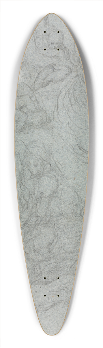 Giulio Campi - Sketches of Virgin and Child 39.3 inch art pintail longboard deck
