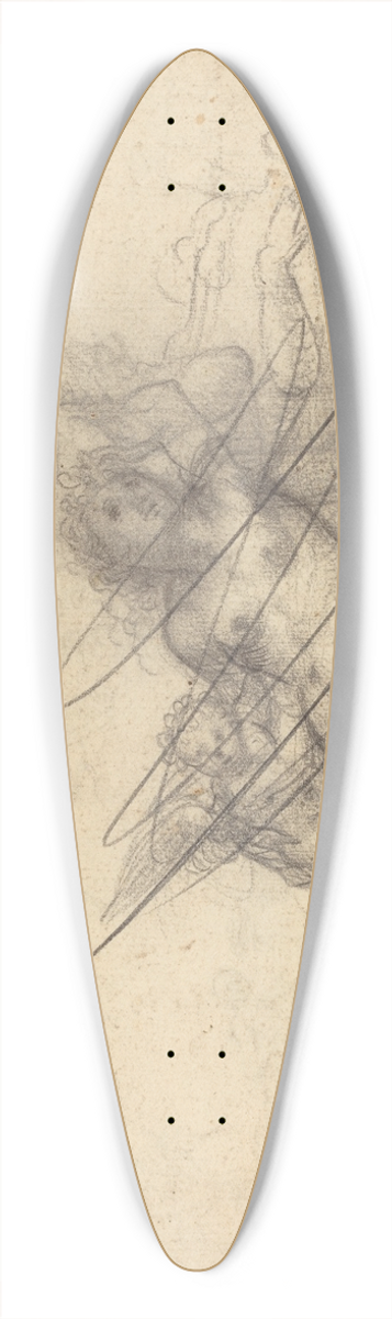 Giulio Campi - Venus and Cupid 39.3 inch art pintail longboard deck