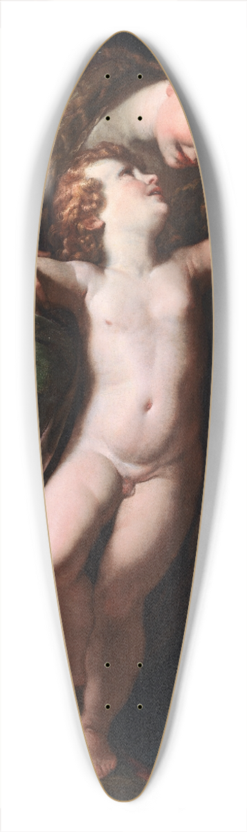 Giulio Cesare Procaccini - The Holy Family. The Rest on the Flight into Egypt 39.3 inch art pintail longboard deck
