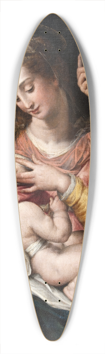 Giulio Cesare Procaccini - The Holy Family with St Catherine 39.3 inch art pintail longboard deck