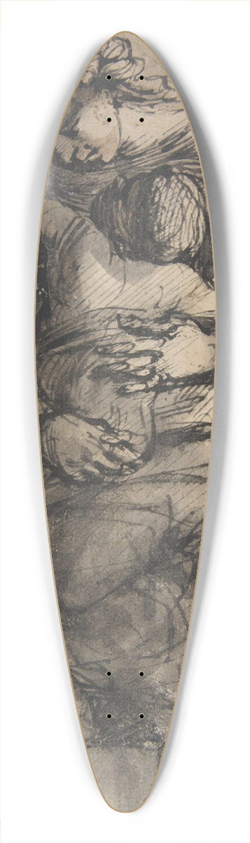 Giulio Cesare Procaccini - Virgin and Child 39.3 inch art pintail longboard deck