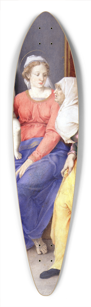 Giulio Clovio - Holy Family with Santa Isabel and San Juanito 39.3 inch art pintail longboard deck