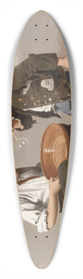 Giulio del Torre - Seifenblasende Kinder 39.3 inch art pintail longboard deck