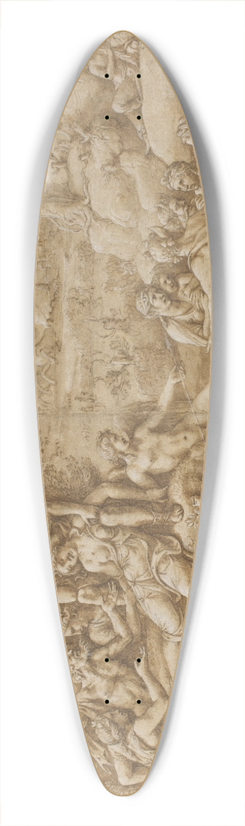 Giulio Romano - Cephalus Grieves for Procris 39.3 inch art pintail longboard deck