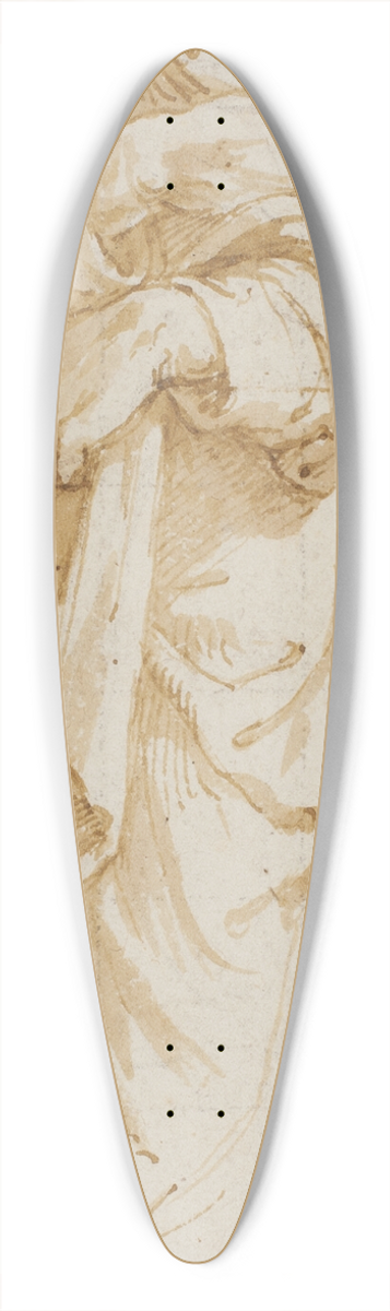 Giulio Romano - Stende filosof lnende mod sjle 39.3 inch art pintail longboard deck