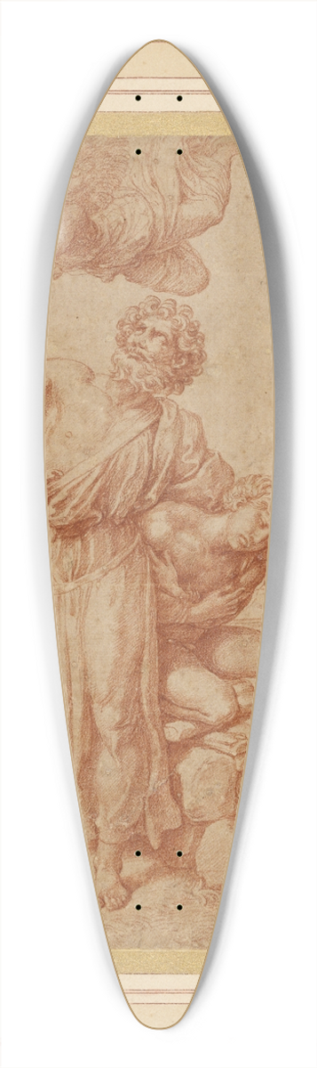 Giulio Romano - The Sacrifice of Isaac 39.3 inch art pintail longboard deck