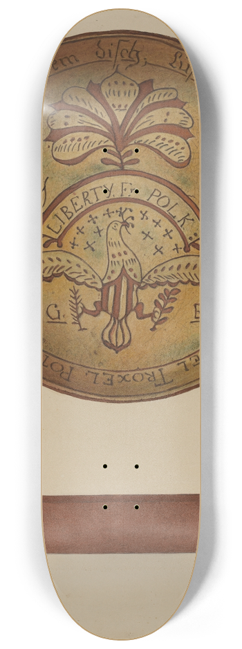 Aaron Fastovsky - Pa. German Plate 8.25 inch art skate deck