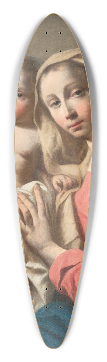 Giuseppe Angeli - Madonna and Child 39.3 inch art pintail longboard deck