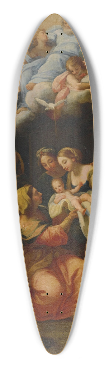 Giuseppe Bartolomeo Chiari - The Birth Of The Virgin 39.3 inch art pintail longboard deck