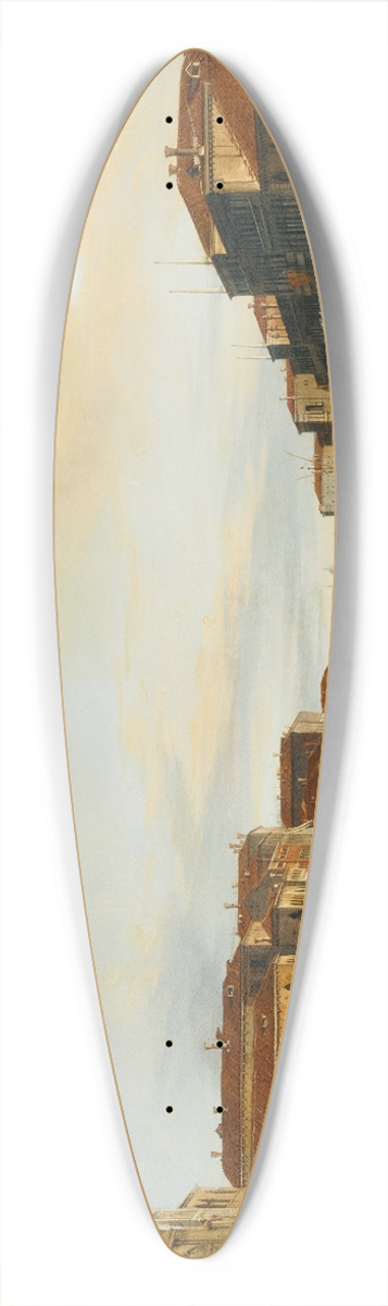 Giuseppe Bernardino Bison - Venice Canal Grande 39.3 inch art pintail longboard deck