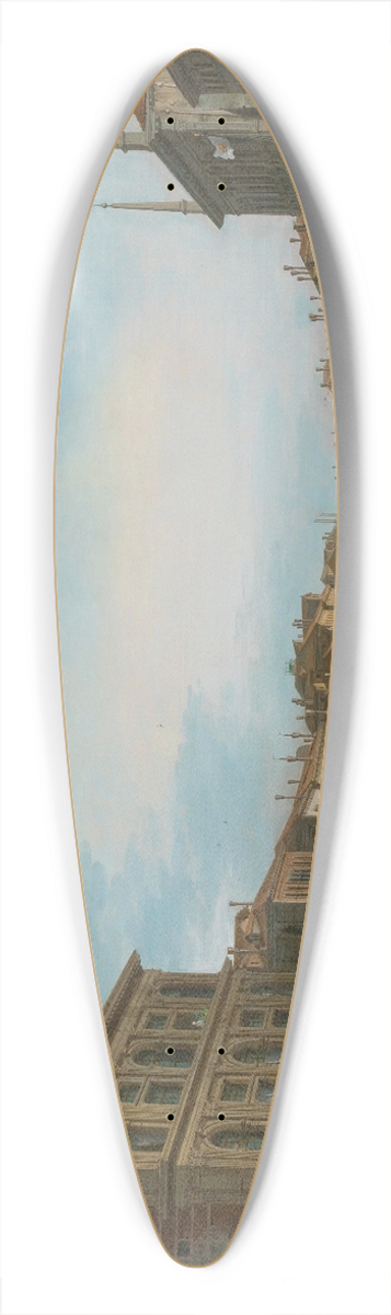 Giuseppe Bernardino Bison - View Of The Grand Canal From The Palazzo Grimani 39.3 inch art pintail longboard deck