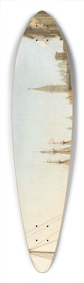 Giuseppe Borsato - Grand Canal, Venice 39.3 inch art pintail longboard deck