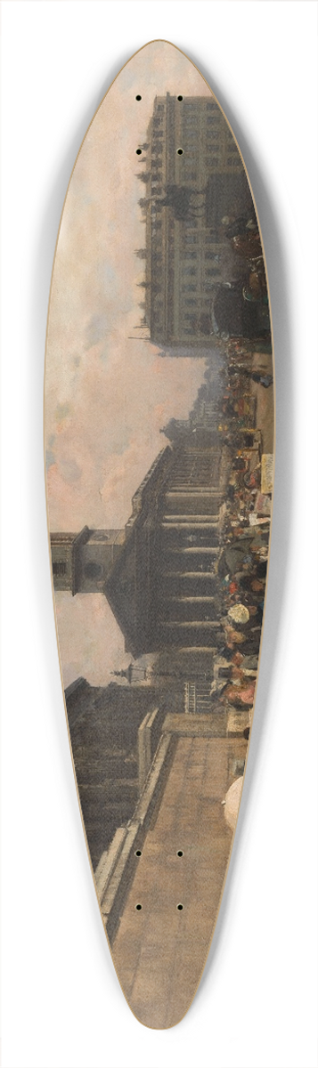 GiuseppeDe Nittis - La National Gallery et lglise Saint Martin (Londres) 39.3 inch art pintail longboard deck