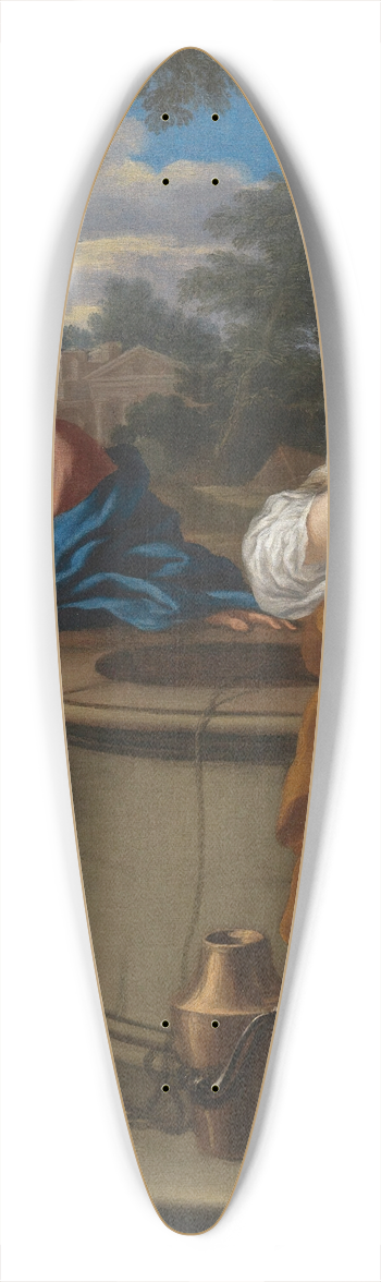 Giuseppe Nicola Nasini - Christ And The Woman Of Samaria 39.3 inch art pintail longboard deck