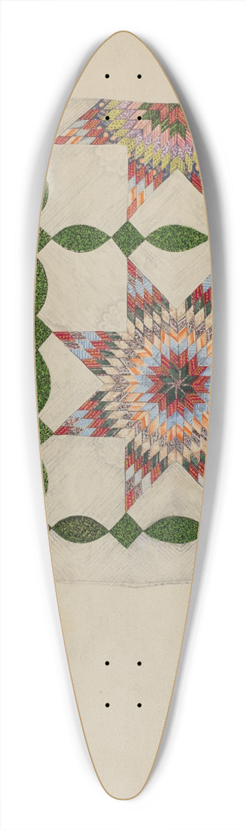 Gladys Phillips - Patchwork Quilt 39.3 inch art pintail longboard deck