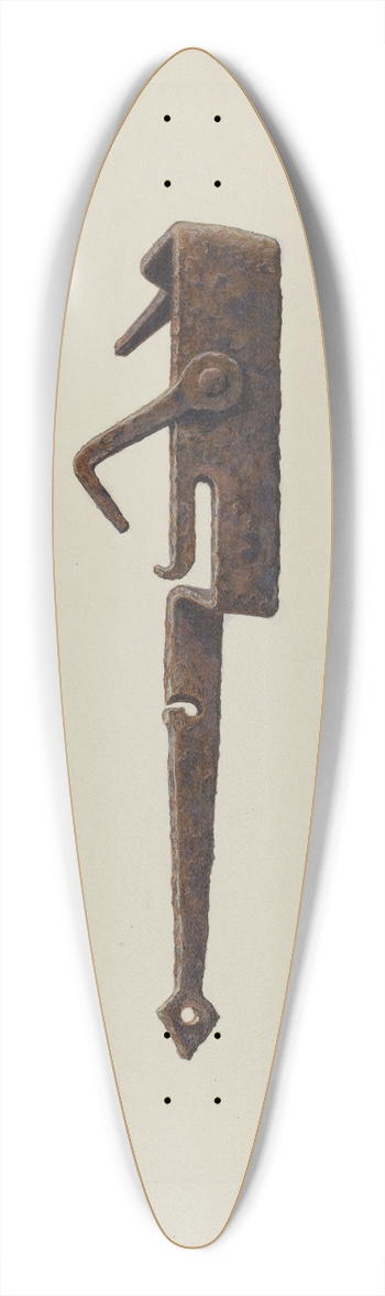 G.L. Schafer - Conestoga Axe Holder 39.3 inch art pintail longboard deck