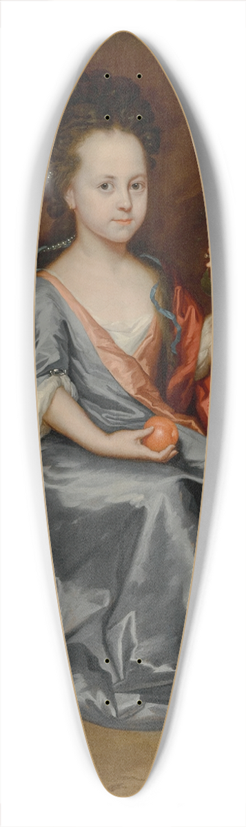 Godfried Schalcken - Portrait of a young girl, believed to be Anne Conslade 39.3 inch art pintail longboard deck