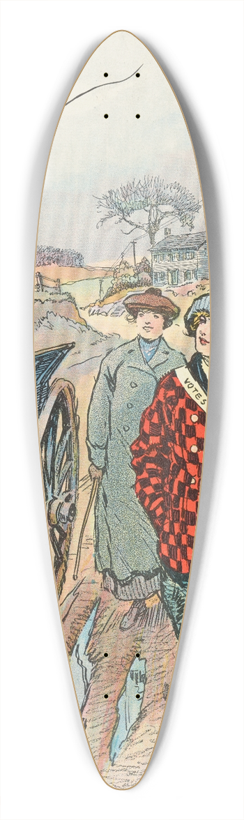 Gordon Grant - Giddap! 39.3 inch art pintail longboard deck